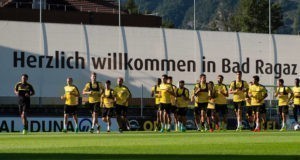 Le groupe à l'entraînement